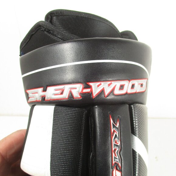 Sher-wood RM 5 Rhythm 5 Hockey Gloves Leather 12” or 30.5 cm Sherwood LIKE NEW - Picture 5 of 9